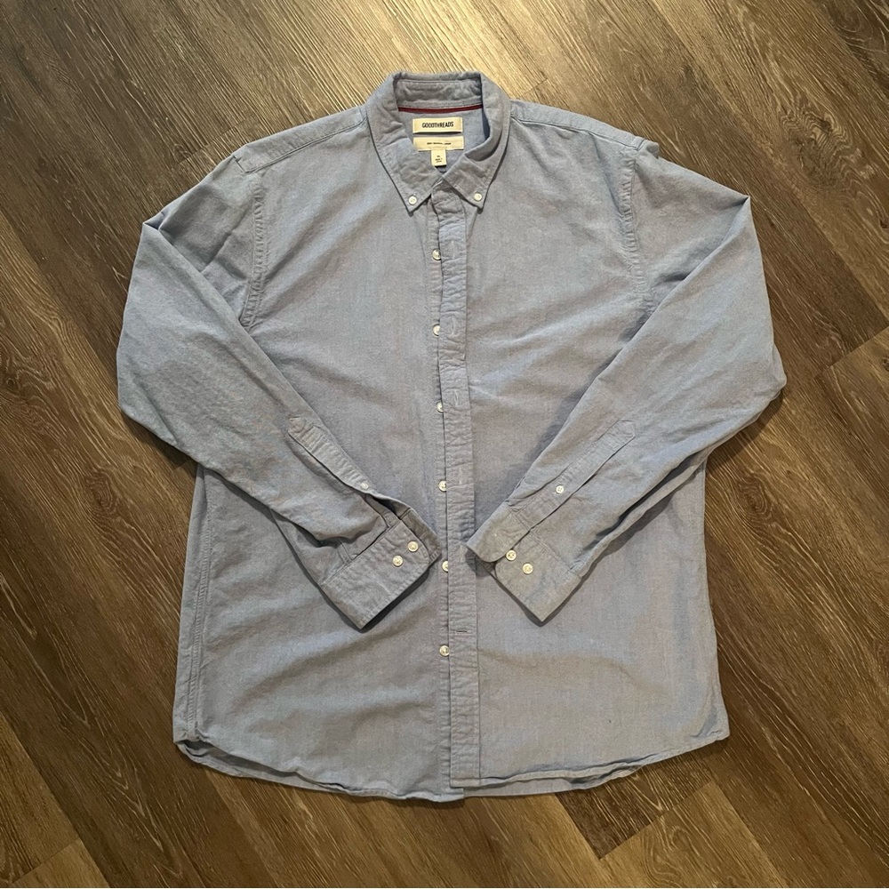Slim-Fit Long-Sleeve Oxford Shirt | Goodthreads
